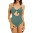 thumbnail image 2 of Women Bikini Print Strappy Back Set Swimsuits Plus Size Bathing Suits Tankinis Swimwear, 2 of 6