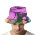 thumbnail image 4 of Diarios de Gota de Rocío Sombrero bucket para adultos, gorra de protección solar, sombrero de pescador plegable para viajes al aire libre, pesca y actividades de verano, 4 of 6