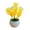 Yellow, variant on NUZYZ Artificial Plant Pot Plastic Garden Imitation Flower Pot