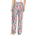thumbnail image 2 of Bingfone Pajamas for Women,Flower Leaves Pajama Pants with Pockets-Medium, 2 of 7
