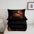 thumbnail image 5 of Manfei Basketball Twin Comforter Sets,Sports Theme Bedding Set,Us Flag Decor,Black Reversible,2 Pieces,1 Comforter and 1 Pillowcase, 5 of 7