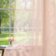 thumbnail image 1 of Cortinas transparentes Jinchan Belrose, diseño floral rosa, 160 x 160 cm, 2 paneles, 1 of 8