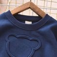 thumbnail image 4 of Gerichy Toddler Boys Solid Pullovers Sweatshirt Long Sleeve T-Shirt Kids Cotton Crewneck Tops 1T-14T, 4 of 5