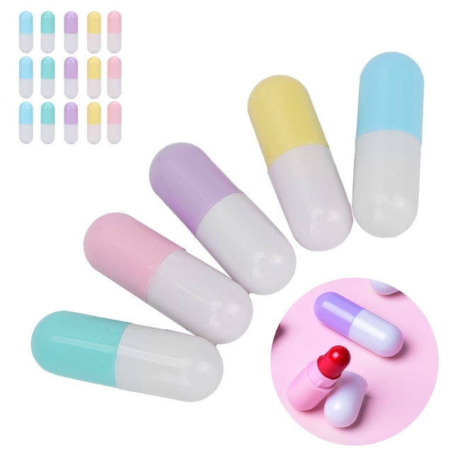 Tubos De Brillo De Labios Recargables, Contenedor De Brillo, Mini Tubos De Lápiz Labial Vacíos, Botellas De Bálsamo Labial, 20 Piezas Para Muestras De Lápiz Labial Para Viajes
