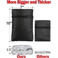 thumbnail image 4 of Outdoor Faucet Covers for Winter, 4 Packs Pro 10" H x 7" W Black Outside Faucet Cover Freeze Protection, Reusable Waterproof Insulated Spigot Cover, Thickened Garden Faucet Socks Hose Bibs, 4 of 7
