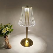 Cordless Table Lamps for Home,Table,Dining Room, Gold Rechargeable Lamps, USB Charge 11.2 Tall LED Brass Portable Outdoor Indoor Table Lamp