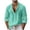 Green, variant on Ohufall Men's Shirts Cotton Linen Turndown Collar Button Top Long Sleeve Fashion Comfort Casual Tshirts
