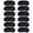 Black, variant on Soumake 12Pcs Sleeping Blindfold Elastic Strap Eliminate Fatigue Super Soft Polyester Relaxed Sleep Eye Blackout Cover For Office Household