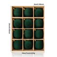 thumbnail image 2 of Cream Velvet Christmas Ball Ornaments, 12 Pcs 2.36in Flocked Hanging Balls for Christmas Tree Holiday Decor, 2 of 5