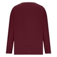 thumbnail image 6 of WERYOUNG Womens T Shirts Summer Casual Loose Fit Linen Long Sleeve Knit Tee Lightweight T-Shirts For Everyday Wear Versatile Top S, 6 of 6