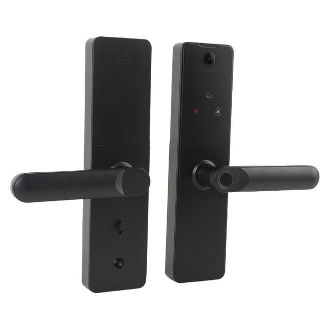 Cerradura De Puerta Inteligente Con Cámara, Contraseña, Llave De Tarjeta IC, Desbloqueo Por Aplicación, Alerta De Batería Baja, Manija De Puerta Electrónica De Alta Seguridad