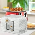 thumbnail image 4 of ZUXONGSY Daisy Print Toaster Covers 2 Slice White Anti-Sputtering Bread Toaster Cover Toaster Dust Cover Wide Slot Keep from Dust Fingerprint Kitchen Accessories Decor, 4 of 6