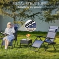 thumbnail image 6 of Set of 2 Zero Gravity Lounge Chairs Outdoor Patio Folding Recliners for Pool Beach with Pillow & Cup Holder Tray Adjustable Camping Lawn Chair, 6 of 6
