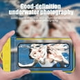 thumbnail image 5 of CxhicLuv Transparent Phone Waterproof Pouch, 8.9×4.3 Inch, IPX8, Fluorescent, Touch-Friendly, Ideal for Swimming, Rafting, PVC & Sealable, Suitable for Phone Users, Water Sports Enthusiasts, Yellow, 5 of 6