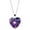 Dark Purple, variant on Clearance Under $2.00 Fashion Women Rose Gold Opal Pendant Long Chain Necklace Jewelry Valentine's Day gift