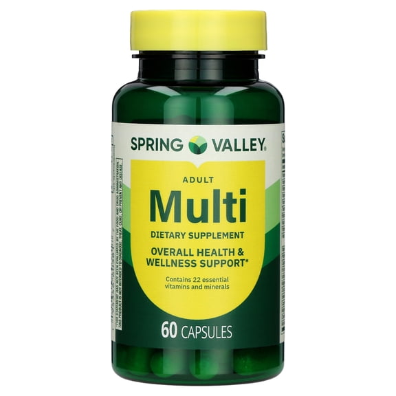 Spring Valley Adult Multivitamin Capsules; 60ct, 30 Day Supply