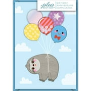 Jolees Boutique Greeting Card-Sloth With Balloons