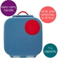 thumbnail image 3 of b.box Mini Lunch Box for Kids: Bento Box, Lunch Snack Container Ages 3+, BPA Free (Blue Slate, 4¼ Cup Capacity), 3 of 7