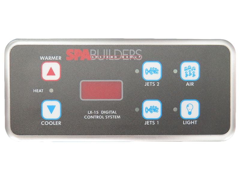 SpaBuilders TOPSIDE LX-15 6-buttons 25' extended alpha rev 5.31 MOD 03-16 