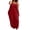 Red, variant on StSilkitty Plus Size Maxi Dresses for Womens Solid Color Adjustable Spaghetti Strap Sleeveless V Neck Long Sundresses