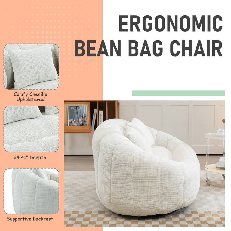 MOONMISS Chenille Loveseat Size Durable Chenille Fabric High Back