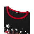 thumbnail image 5 of Votuleazi Family Matching Christmas Pajamas, Baby Romper/Deer Christmas Tree Print Long Sleeve Tops and Plaid Pants Sleepwear Set, 5 of 9