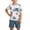 00-Blue61, variant on Boys Summer Outfits Coconut Tree Print Short Sleeve T Shirt Shorts Set, Sizes 7-12