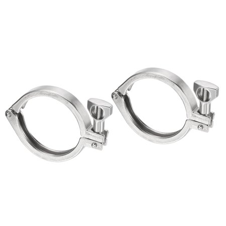 

Uxcell 2.48 Vacuum Clamp 2 Pack 201Stainless Steel Durable Single Pin Hose Clamp with Nut Silver
