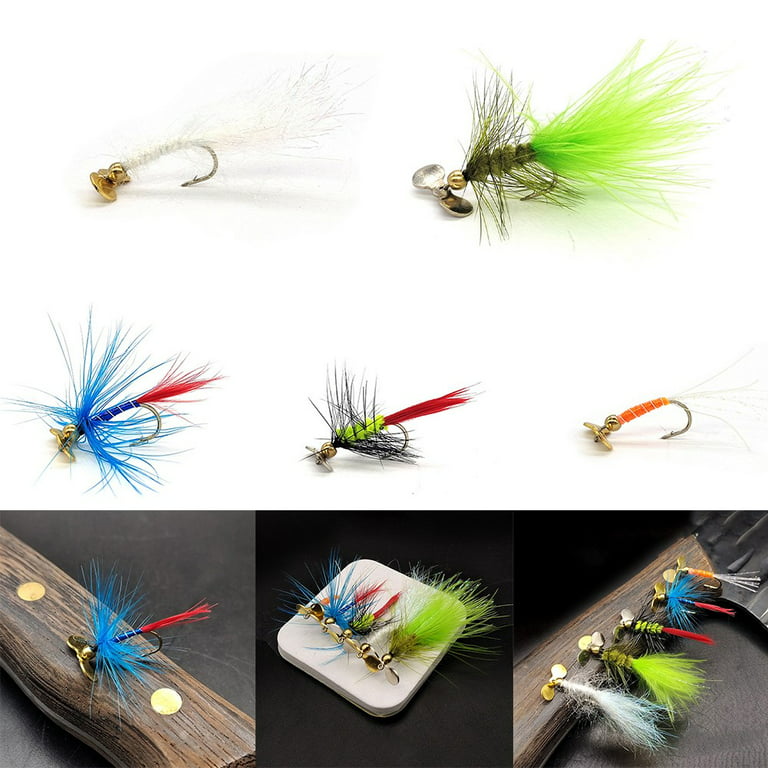 Fly Fishing Lure Propeller Spinner Bait Swim Bait Redfin Striped Bass Seatrout, Type A