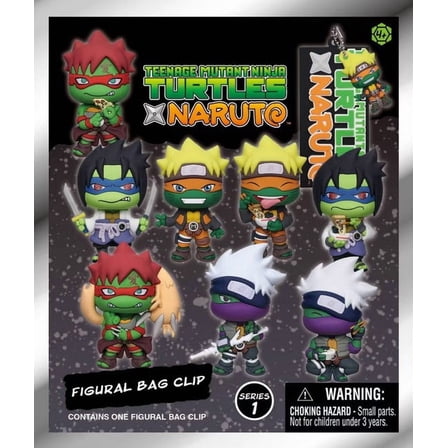 3D Figural Foam Bag Clip TMNT x Naruto Series 1 Mystery Pack (1 RANDOM Figure)