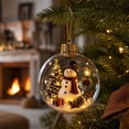 thumbnail image 6 of Glowing Christmas Story Ornaments, Light-Up Mini Holiday Scene, 10cm Hanging Xmas Tree Decor Ball with Warm White LED Lights, Festive Keepsake Gift for Christmas Tree C, 6 of 9