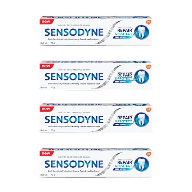 Pasta de dientes Sensodyne Repair & Protect 70 g (paquete de 4)
