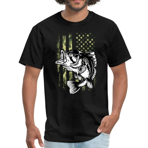 Fishing Camo US Flag Unisex Classic T-Shirt