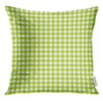 thumbnail image 1 of BSDHOME Abstract Gingham Pattern in Lime Green Birthday Pillow Case 20x20 Inches Pillowcase, 1 of 1