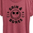 thumbnail image 3 of The Nightmare Before Christmas - Grin And Bones - Women's Short Sleeve Graphic T-Shirt, 3 of 5
