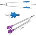 thumbnail image 3 of Mini pinzas de silicona de 5 uds, pinzas para alimentos con forma de mano de 5 pulgadas, pinzas coloridas para niños pequeños para servir alimentos, cubitos de hielo, frutas, azúcar, barbacoa Ormromra WMXL-131, 3 of 7