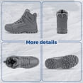 thumbnail image 6 of Fittington Winter Boots for Men Slip-Resistance Snow Boots Outdoor Insulated Mid Calf Winter Shoes, 6 of 9