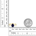 thumbnail image 3 of Gem Stone King 2.50 Ct Oval Blue Sapphire 18K Yellow Gold Plated Silver Solitaire Engagement Ring, 3 of 4