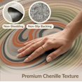 thumbnail image 6 of ODIKA 8'x10' Washable Area Rug Cross Section Concentric Annual Rings Earthy Stump Grain Ring Playful Expressive for Dining Room, Large Office, Lounge, Non-Slip Chair-Friendly Mat, 6 of 7