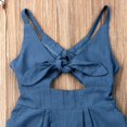 thumbnail image 2 of Combinaison Courte d'Été Sans Manches et Dos Nu pour Tout-Petits, Enfants, Bébés Filles, Barboteuse, Tenue, Vêtements, 2 of 4