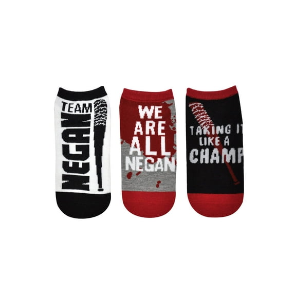 The Walking Dead Team Negan 3 Pair Pack of Lowcut Socks