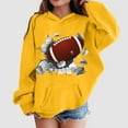 thumbnail image 6 of lnmuld Pullover Hoodies Girls Football Rugby Sports Hoodie Toddler Kids Teen Player Retro Pullover Sweatshirt for Fans and AthletesCute Hoodies for Teen Girls Size:7-8 Years, 6 of 6