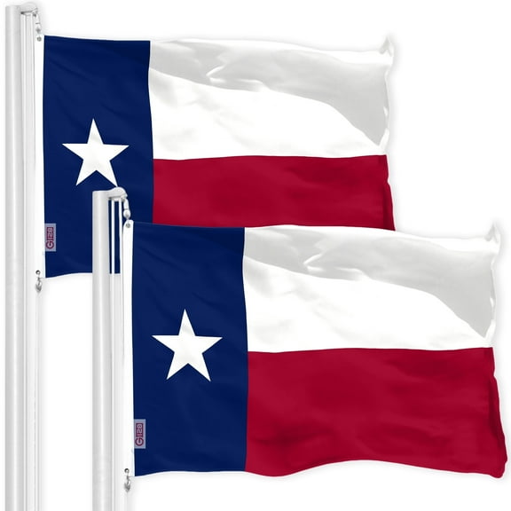 Texas TX State Flag 3x5FT 2-Pack 150D Printed Polyester By G128