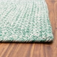 thumbnail image 2 of Super Area Rugs Country Farmhouse Braided Cotton Handmade Area Rug Light Green & White Rectangle 5' X 7' 5' x 8' Rectangle, 2 of 5