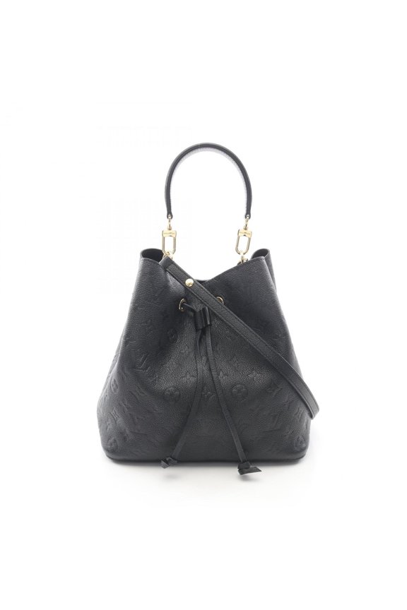 Pre-Owned Louis Vuitton NeoNoe Handbag, Leather, Monogram Empreinte, Women's, Black, M45256