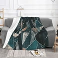 thumbnail image 2 of XMXT Flannel Throw Blanket for Couch, Marble Patchwork Print Bed Sofa Decor Blankets for Home Bedroom, 50 x 40 inches, 2 of 9