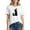 23White, variant on Drsesโโ โโโโโโโโโโโโโโโโโโโโWomen's Halloween Witch & Cat Graphic Short Sleeve T-Shirt - Crew Neck Funny Casual Loose Tee