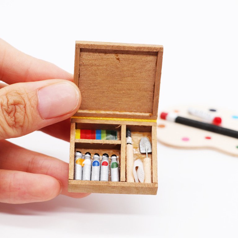 Artist Paint Pallet Pallets Miniature Dollhouse