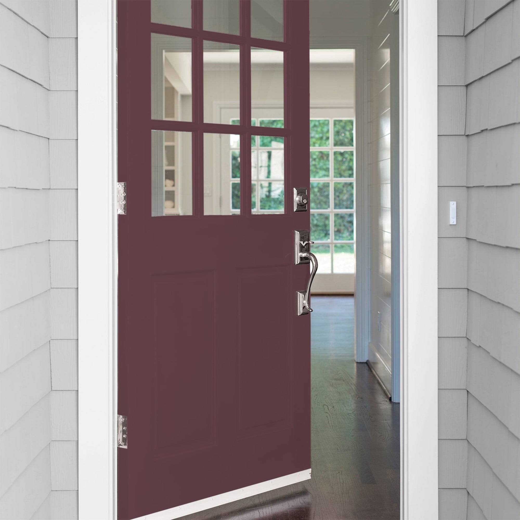 Glidden Fundamentals Gooseberry / Purple, Semi-Gloss Exterior Paint, 1 Gallon