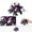 A002- Multicolor, variant on Halloween Wreath, 10 Inch Gothic Halloween Decor Artificial Dark Purple Rose Floral Candle Holder Wreath Ring, for Indoor Halloween Party, Haunted House, Front Entryway and Dining